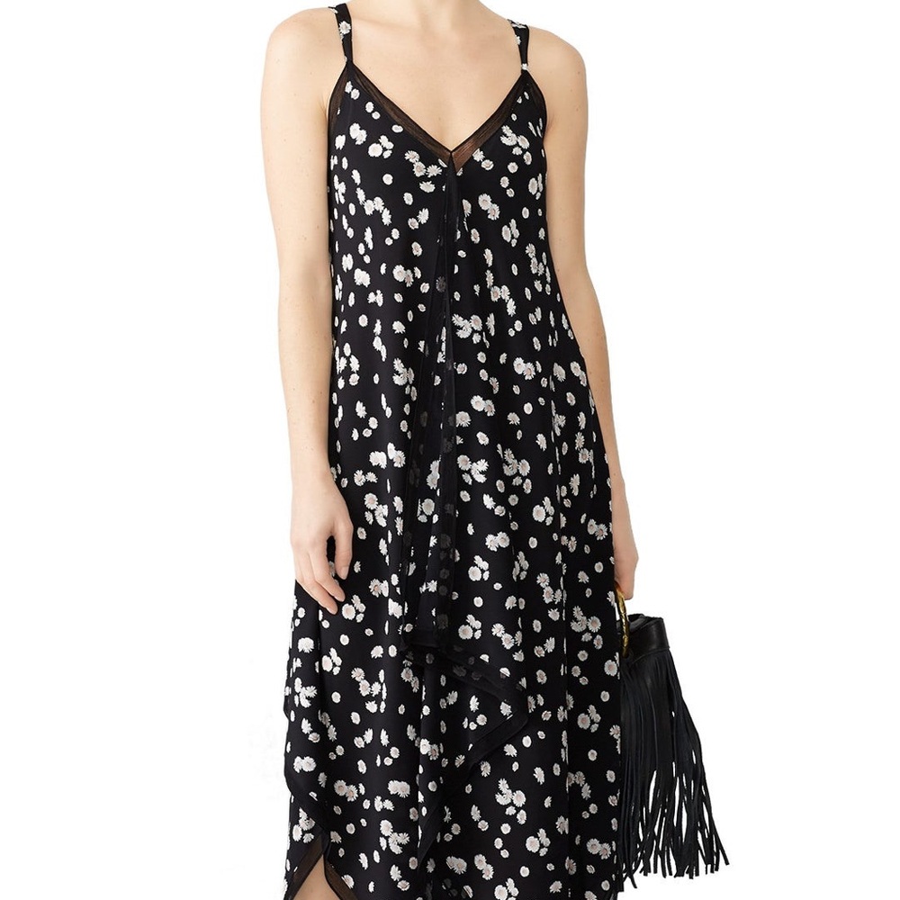 Jason Wu Black and White Asymmetrical Cocktail Dress